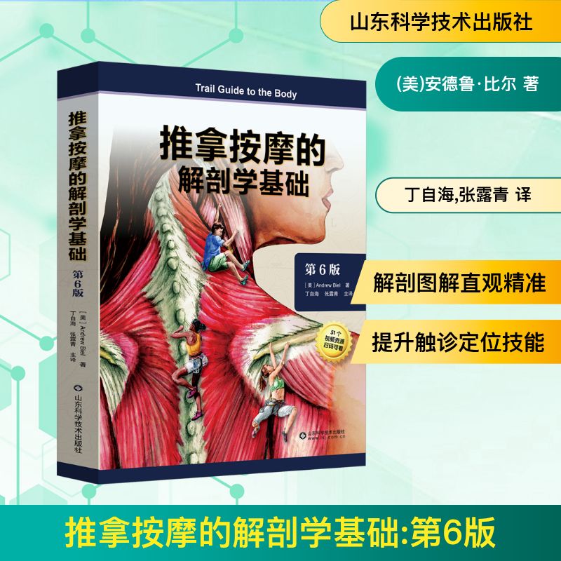 正版推拿按摩的解剖学基础 第6版 按摩治疗师康复医师物理治疗师临床骨科医师运动健身教练参考教材教程书 山东科学技术 文轩书籍