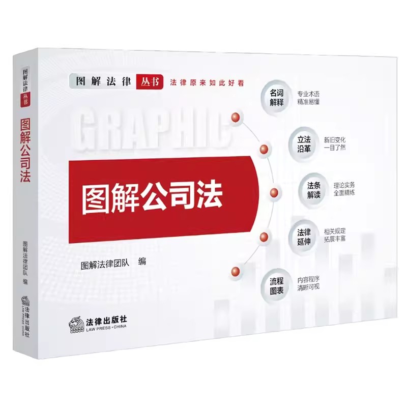 正版2024新图解公司法图解法律团队编 2023年12月新修订公司法可视化解读法律出版社公司法重点难点新旧变化法条解读书