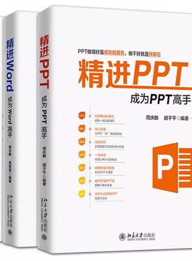 正版全套3册 精进PPT 成为PPT高手 成为word高手 Excel数据分析 技术与实践 北京大学出版社 计算机基础教程书籍