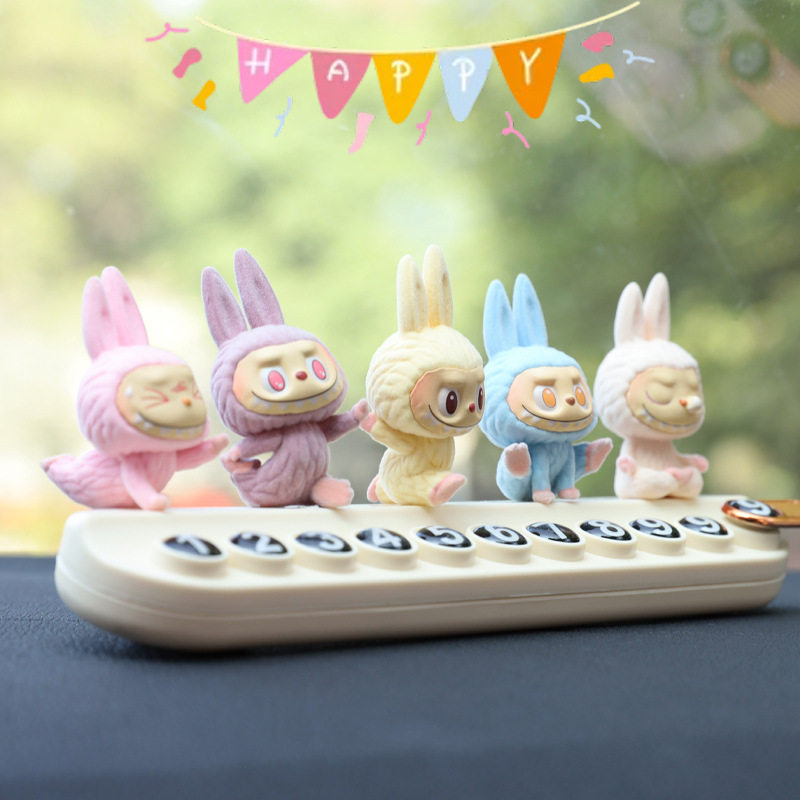 labubu汽车临时停车号码牌