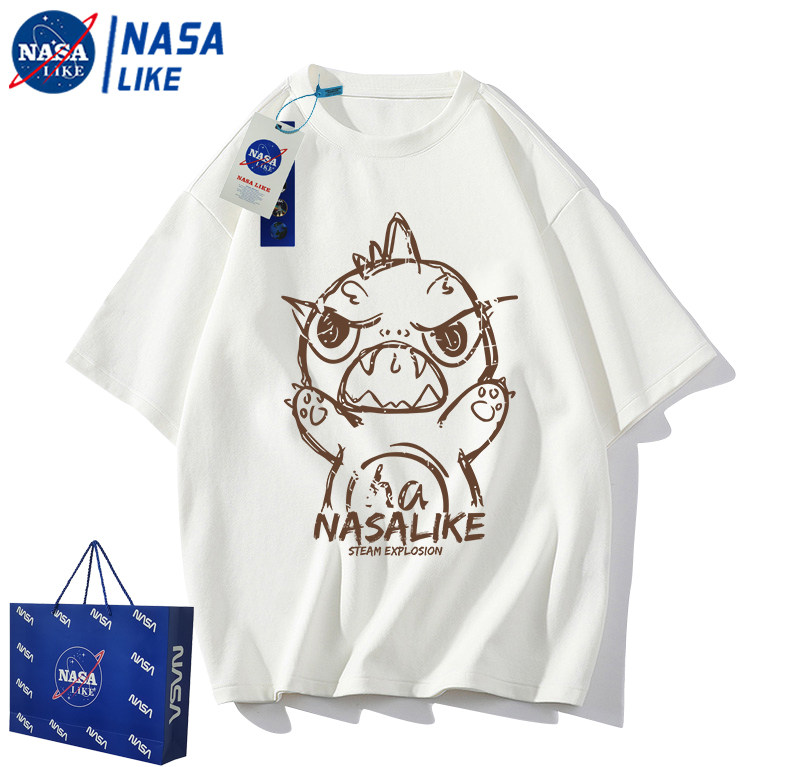 NASALIKE联名小恐龙夏季男士短袖t恤纯棉美式潮流学生半袖体恤衫怎么样,好用不?