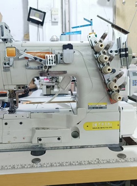 银箭原装进口大方头F858K直驱静音高速平砍拉砍三针五线绷缝机