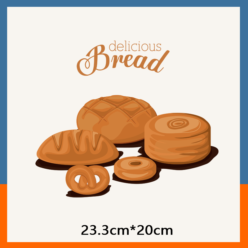 面包艺术插画烫画布贴热转印