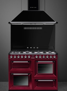 意大利Smeg斯麦格嵌入式烤箱带灶烤箱灶烤一体机TR4110P1二色可选
