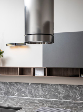 意大利进口falmec方美柯银色欧式35cm圆柱形挂壁/中岛油烟机