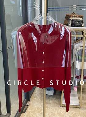 软糯亲肤 百搭舒适26支100羊毛贝母扣针织小开衫叠穿短款小外套女