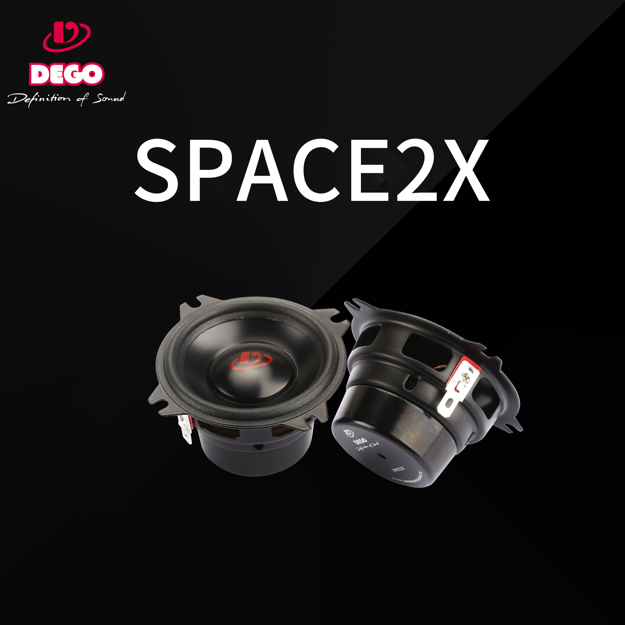 德国DEGO埃曼德高SPACE2X汽车音响车载全频中音喇叭扬声器改装 汽车用品/电子/清洗/改装 汽车喇叭/高音头 原图主图