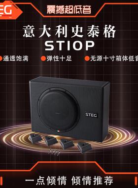 汽车音响改装STEG史泰格ST10P车载超重低音炮全国网点无损包安装