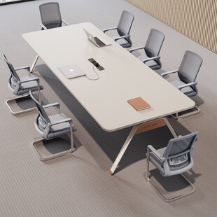 简约现代会议桌长桌大型会议室桌椅组合小型会议桌长条桌子洽谈桌