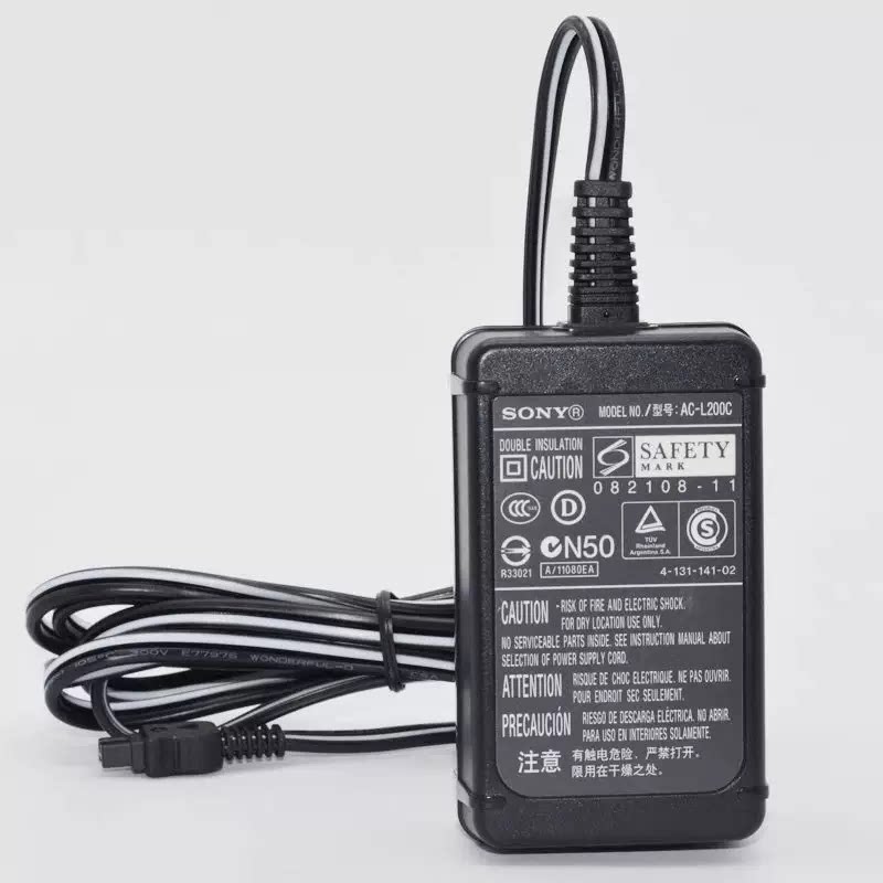 索尼原装摄像机适配器L200充电器PJ790AX60NEX-VG30EHCX450CX900E