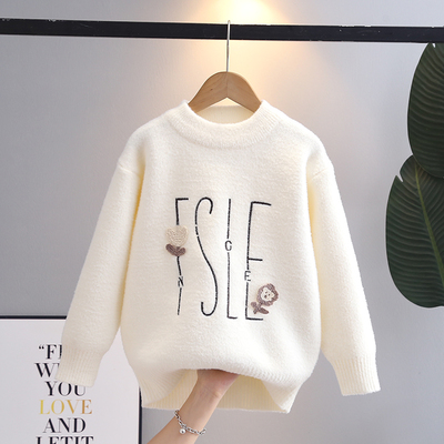 女大童秋冬毛衣洋气加厚针织衫