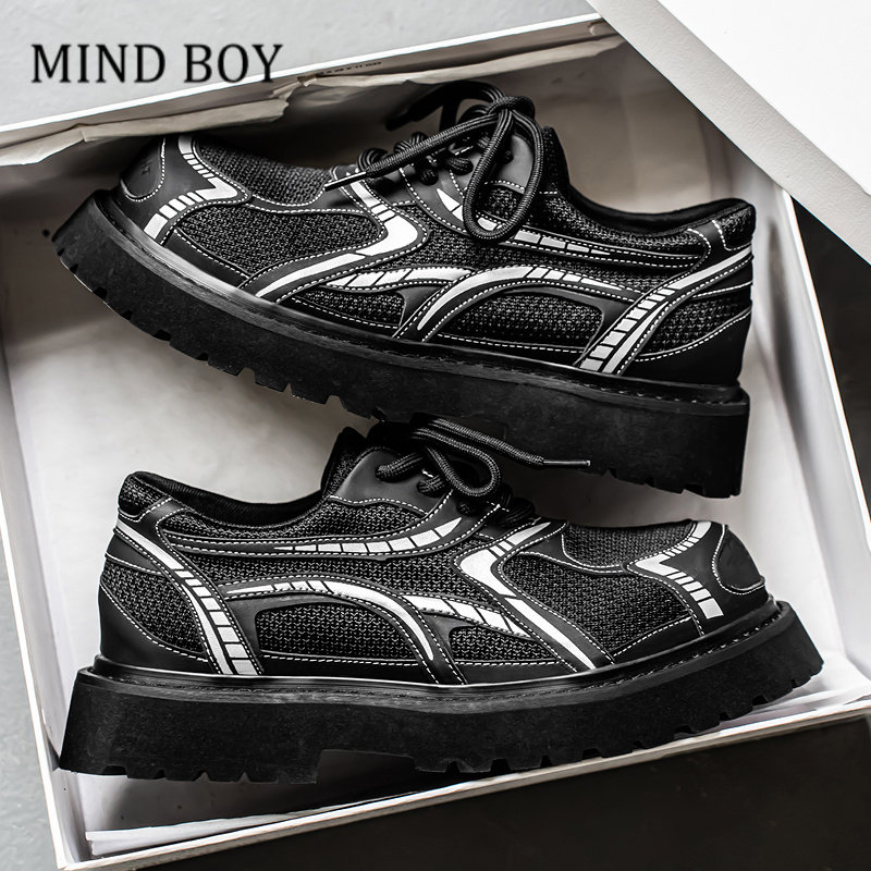 MINDBOY2025新款透气款厚底板鞋