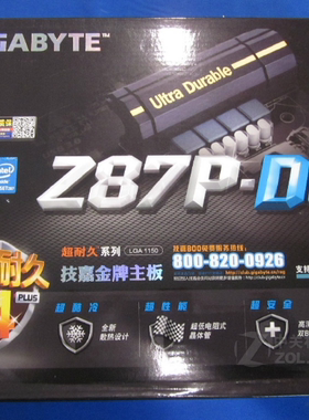 Asus/华硕Z87P-D31150针主板支持i34130i54570i747704790K处理器