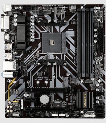 技嘉B450M ds3h v2主板am4支持1700 2600 3900 5950xcpu处理器