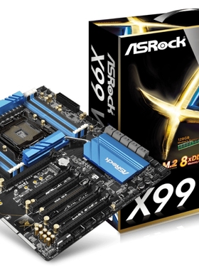 华擎X99 WS 2011v3针支持i75960xE5-2699v4cpu台式机主板