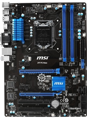 微星Z97 PC MATE台式机主板1150针支持4130 4570 4790kcpu处理器