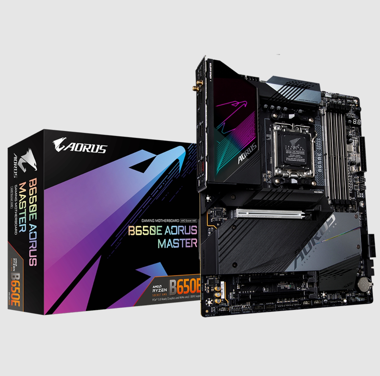 技嘉B650E AORUS MASTER超级雕主板am5支持7800x 7950x 9950xcpu