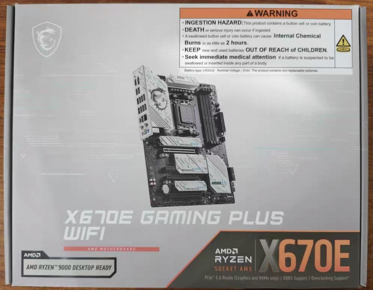 微星X670E GAMING PLUS WIFI主板AM5支持7800x3d 9700x 9950xcpu