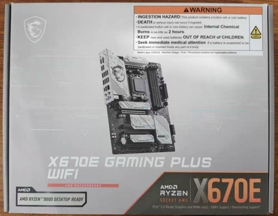 微星X670E GAMING PLUS WIFI主板AM5支持7800x3d 9700x 9950xcpu