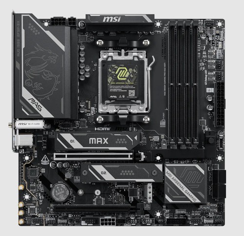 微星b850m gaming pro max wifi主板am5支持7800x 9700x 9950xcpu