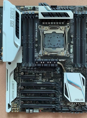 华硕x99 deluxe主板2011-V3针支持i7 5960x E5-2699v42680v3cpu