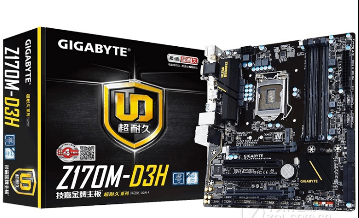技嘉Z170M-D3H主板1151针支持i56500 6600 i7 67007700kcpu处理器