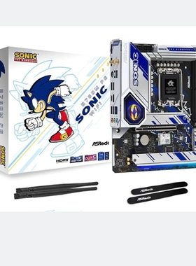 华擎B760M PG SONIC WiFi1700台式机主板支持i914900KF12/13/14代