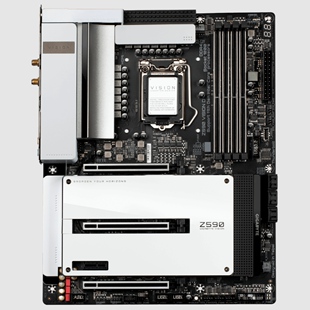 技嘉z590 vision d设计师主板1200针支持10700 11900kfcpu处理器