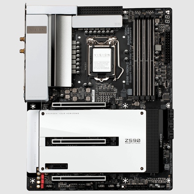 技嘉z590 vision d设计师主板1200针支持10700 11900kfcpu处理器