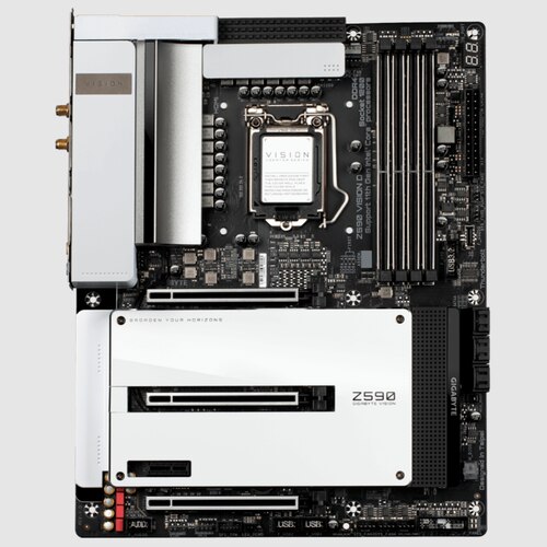 技嘉z590 vision d设计师主板1200针支持10700 11900kfcpu处理器