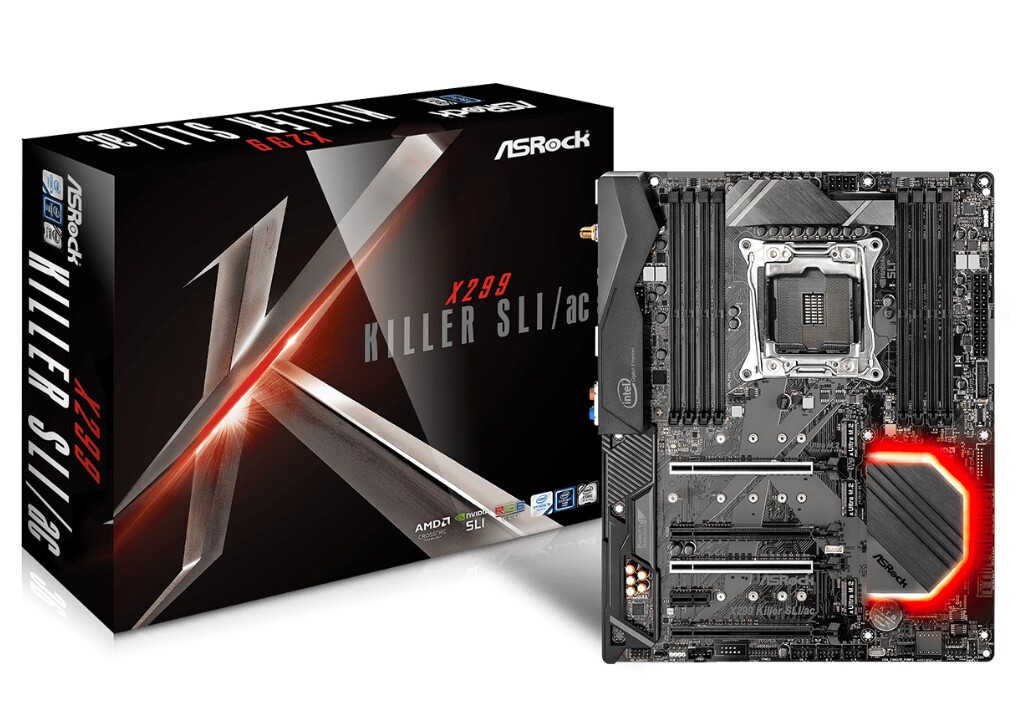 华擎X299 killer SLI/ac杀手版主板2066支持7800x 9900x10980xcpu