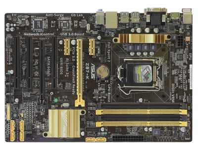 Asus/华硕Z87-K1150针主板支持i34130i54460i747704790kcpu处理器