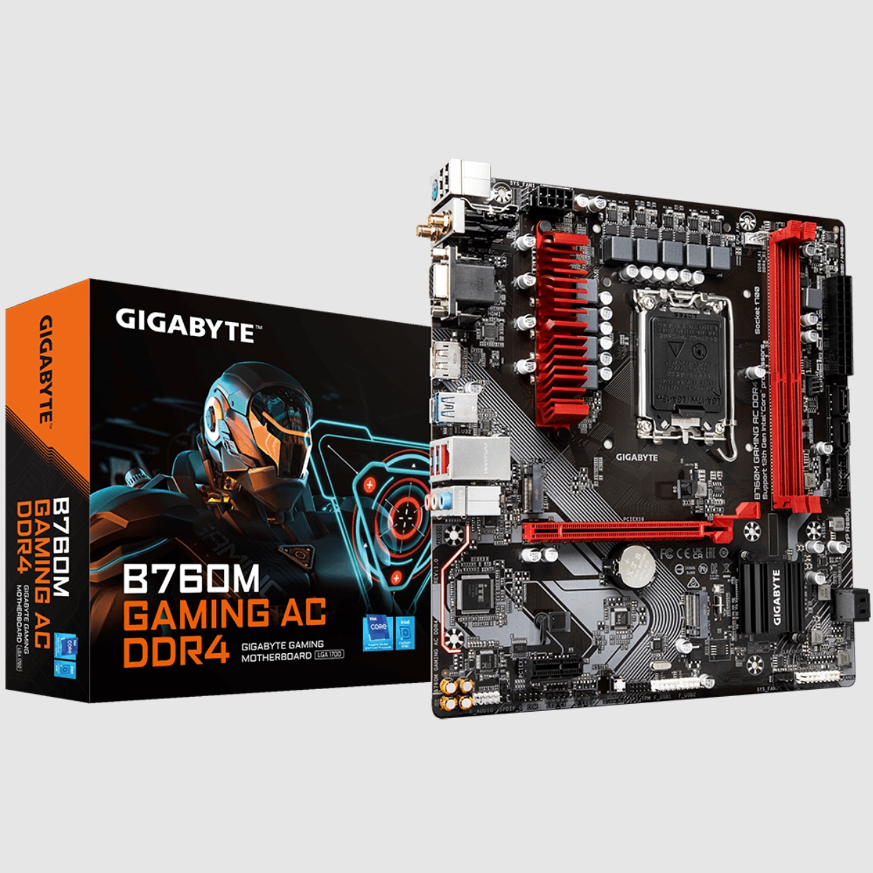 技嘉B760M GAMING AC DDR4内存主板1700针支持12/13/14代cpu