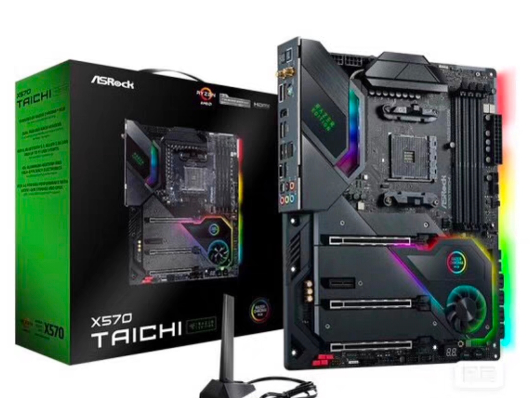 华擎X570 TAICHI RAZER EDITION太极雷蛇主板支持amd 1-5代cpu