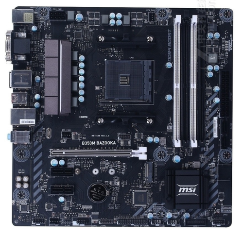 微星B350MBAZOOKA火箭筒5代锐龙