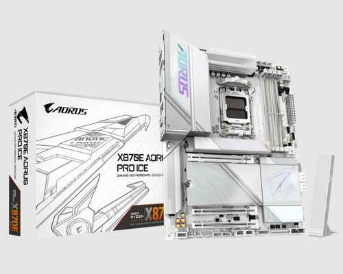 技嘉x870e aorus pro ice冰雕主板am5支持7800x 9950xcpu处理器