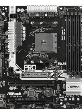 华擎x370m pro4主板AM4支持1700 2600 3800 5950xcpu处理器