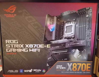 华硕ROG STRIX X870E-E GAMING WIFI主板AM5支持7800x 9950xcpu
