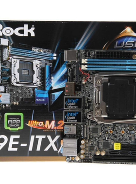 华擎X99E-ITX/ac 2011v3针支持i75960xE5-2699v4 2680v3cpu主板