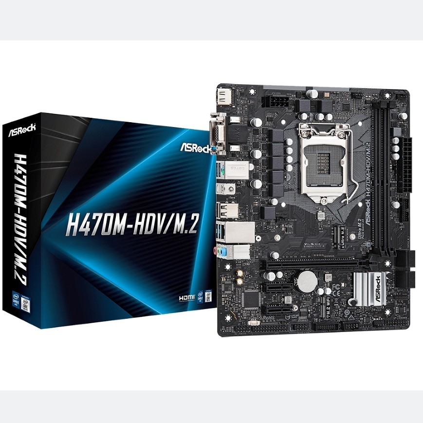 华擎H470M-HDV/M.2台式机主板1200支持i710700 i910900十代cpu - 实物图