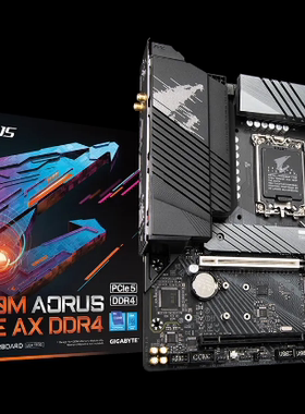 技嘉Z690M AORUS ELITE AX DDR4 1700主板itx支持12代cpu 4代内存