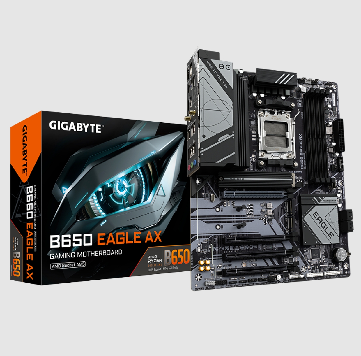技嘉B650M EAGLE AX猎鹰台式机主板am5支持7800x 7950x 9950xcpu