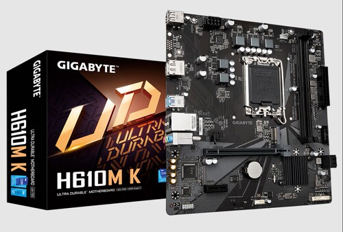 技嘉H610MK支持12代cpu