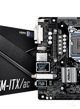 华擎科技B360M-ITX/AC1151针主板支持i58500i787009700kcpu包邮