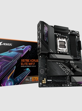 技嘉x870e aorus elite wifi7小雕主板am5支持7800x3d 9950xcpu
