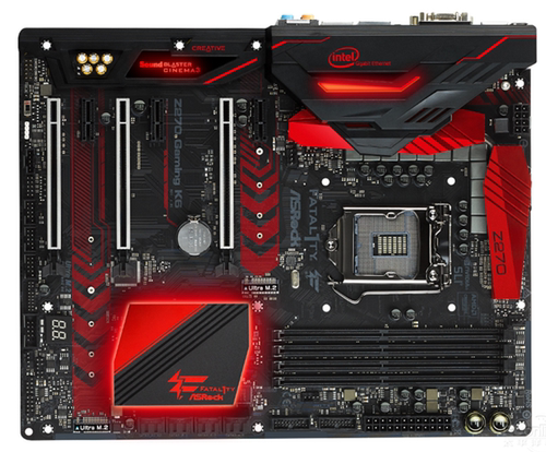 华擎玩家至尊Z270 GAMING K6 1151主板支持i767007700kcpu8卡ddr4