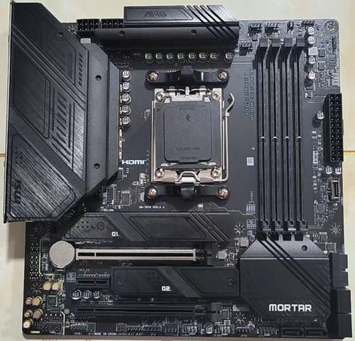 微星B650M MORTAR迫击炮主板am5支持7800x3d 9700x 9950xcpu