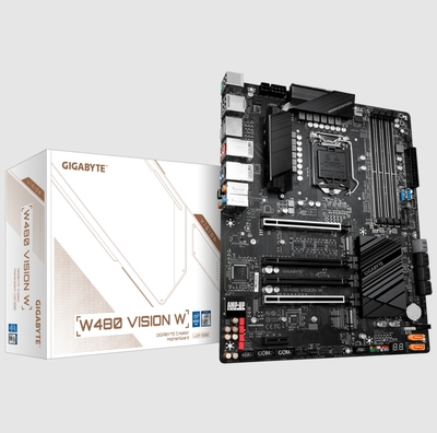 技嘉W480 VISION W主板1200针支持w1250 1290 1390p cpu处理器