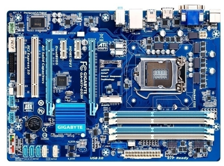 Gigabyte/技嘉H77-DS3H主板1155针支持i32120 3220i534703570kcpu