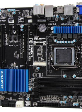 技嘉Z77X-D3H台式机主板1155针支持2120 2700 3470 3770kcpu